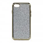 Wholesale iPhone 7 Plus Glitter Sparkly Golden Chrome Case (Silver)